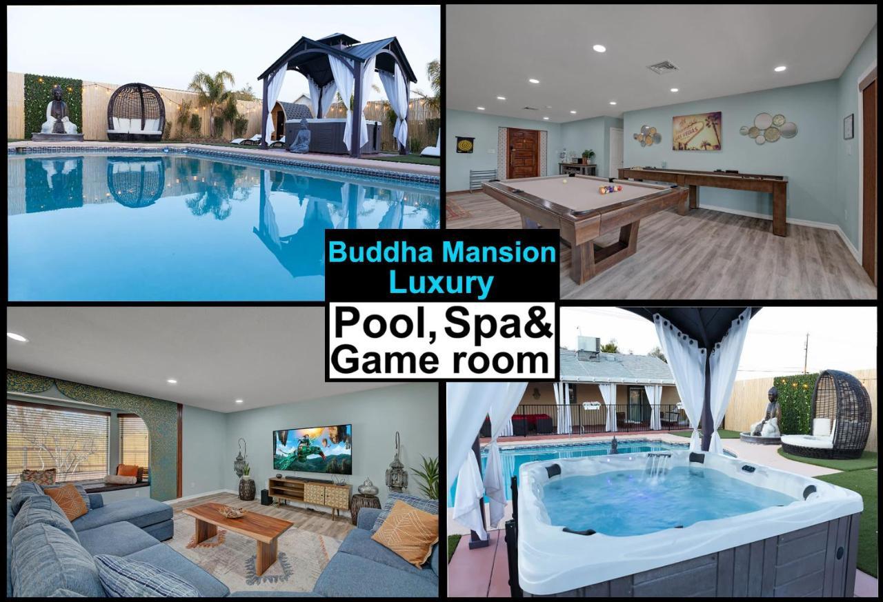 Сasa de vacaciones Buddha Mansion Luxury - 8br Modern, Hottub, Huge Pool, Sauna, Bbq Grill, Game *